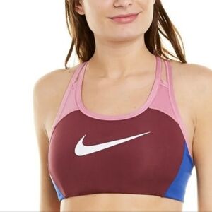 Nike Women's Pink and Blue Sports Bra